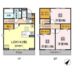 セルフィーユ　B棟の物件間取画像